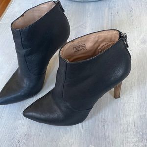 Madewell leather black ankle booties, size 7.5